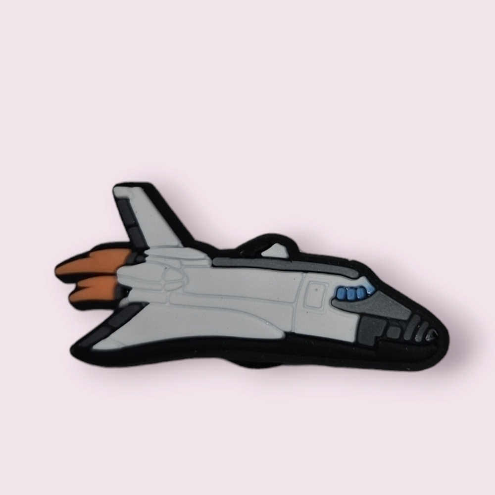 4/$8 Decorative Crocs Charm Shoe Charm - Jet Airplane